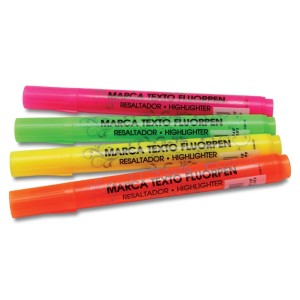 CANETA MARCA TEXTO FLUORPEN ACRILEX