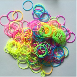 MINI ELÁSTICO PARA CABELO SILICONE CORES SORTIDAS